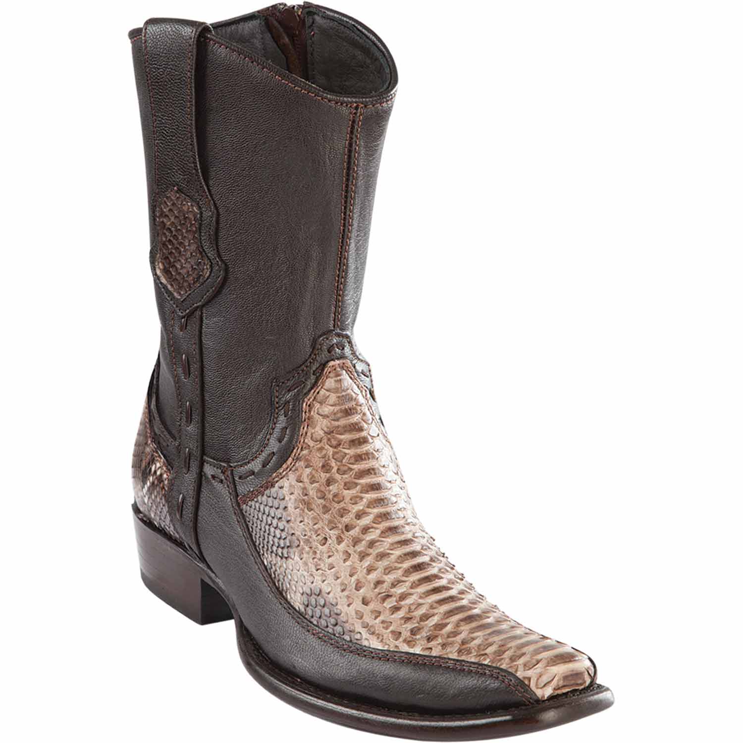 Men's Wild West Python with Deer Dubai Toe Short Boots 279BF57 - Image 3