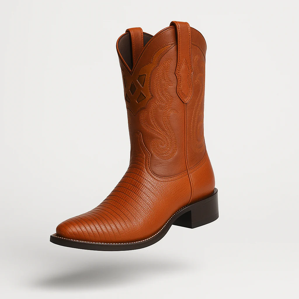 Men's Wild West Teju Lizard Skin 3X Toe Boots 29507 - Image 6