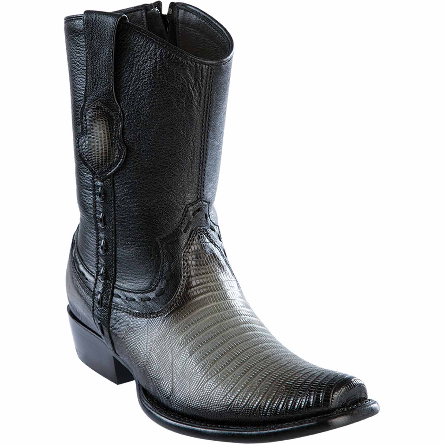 Men's Wild West Teju Lizard Skin Dubai Toe Short Boots 279B07 - Image 5