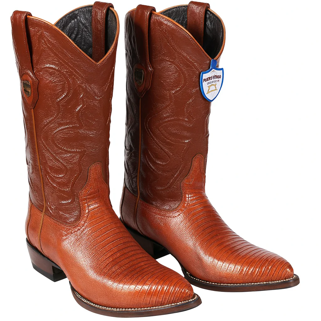 Men's Wild West Teju Lizard Skin J Toe Boots 29907 - Image 5