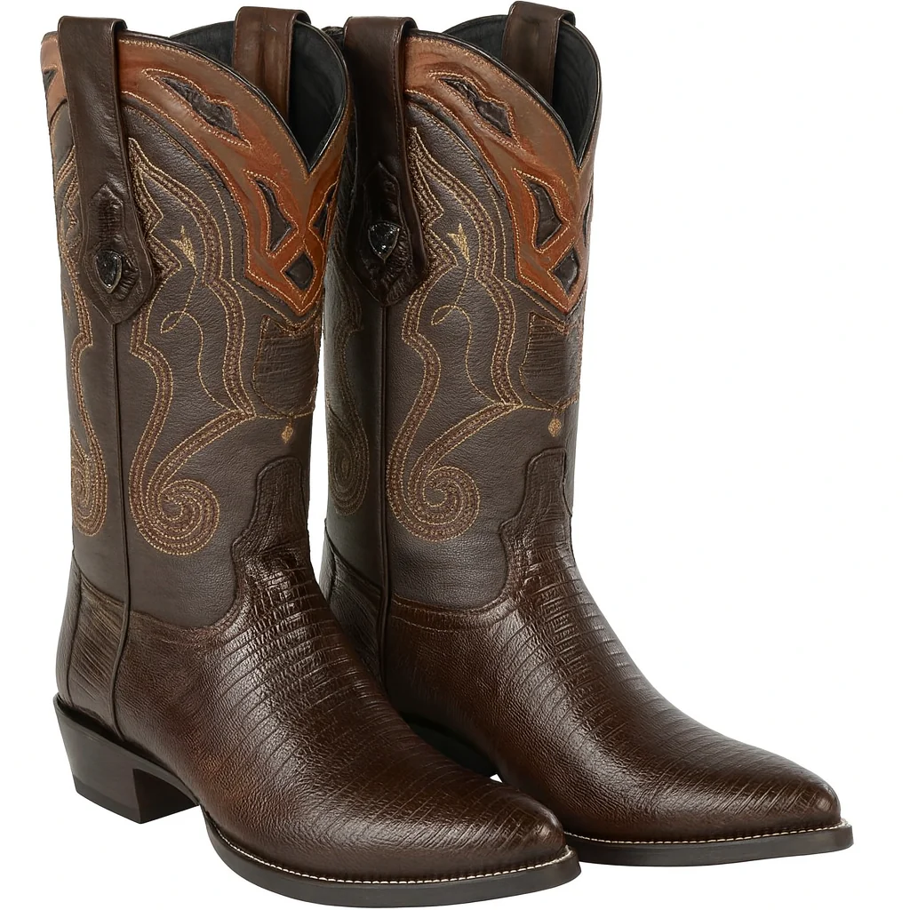 Men's Wild West Teju Lizard Skin J Toe Boots 29907 - Image 8