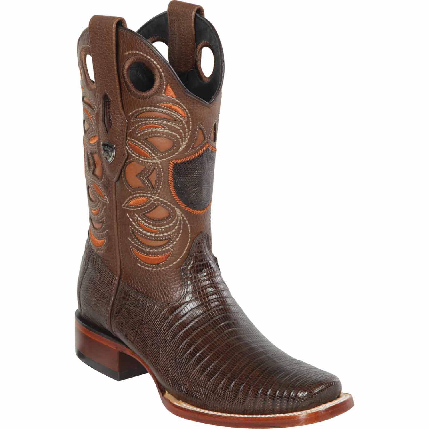 Men's Wild West Teju Lizard Skin Rodeo Toe Boots 281807 - Image 2