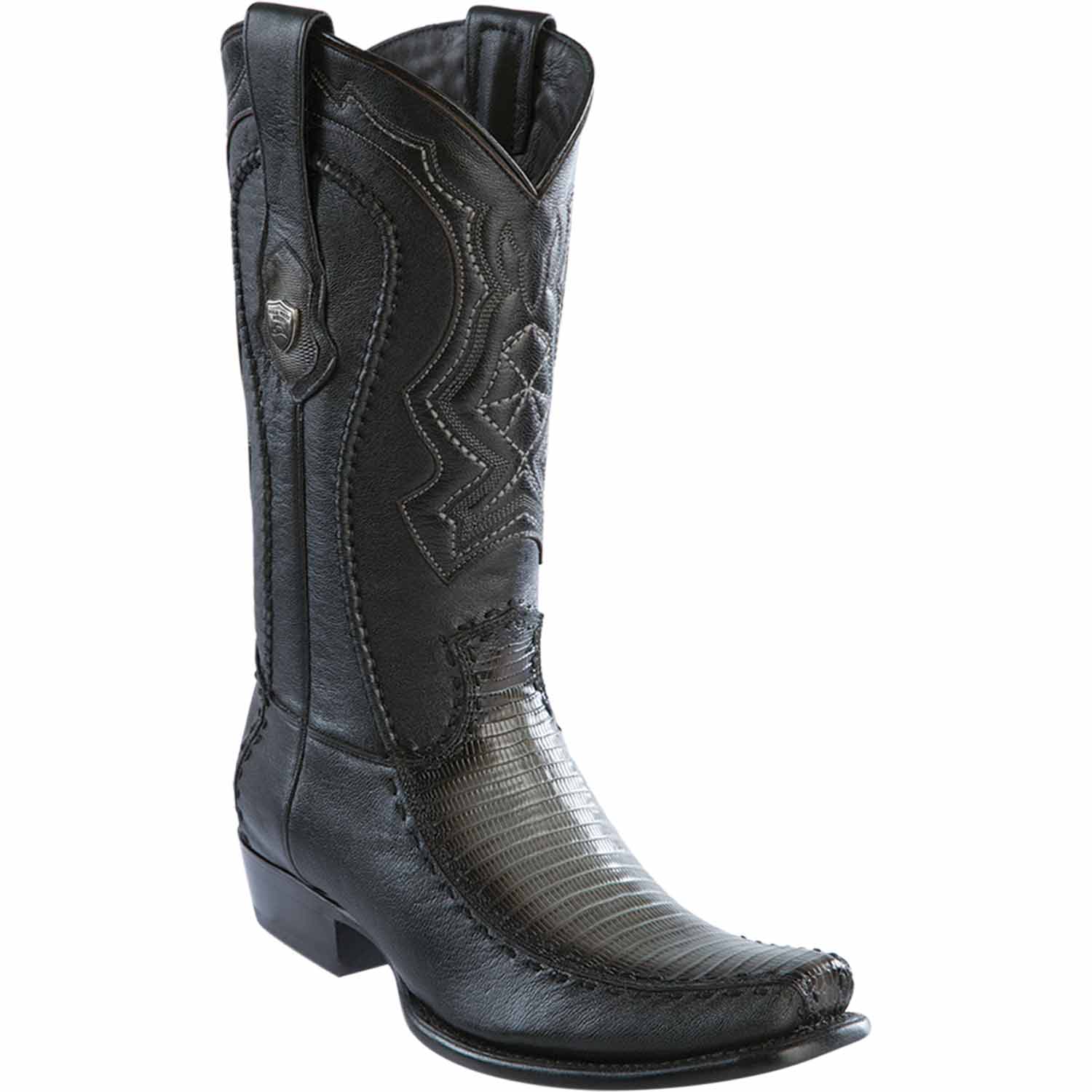 Men's Wild West Teju Lizard with Deer Dubai Toe Boots 279F07 - Image 5