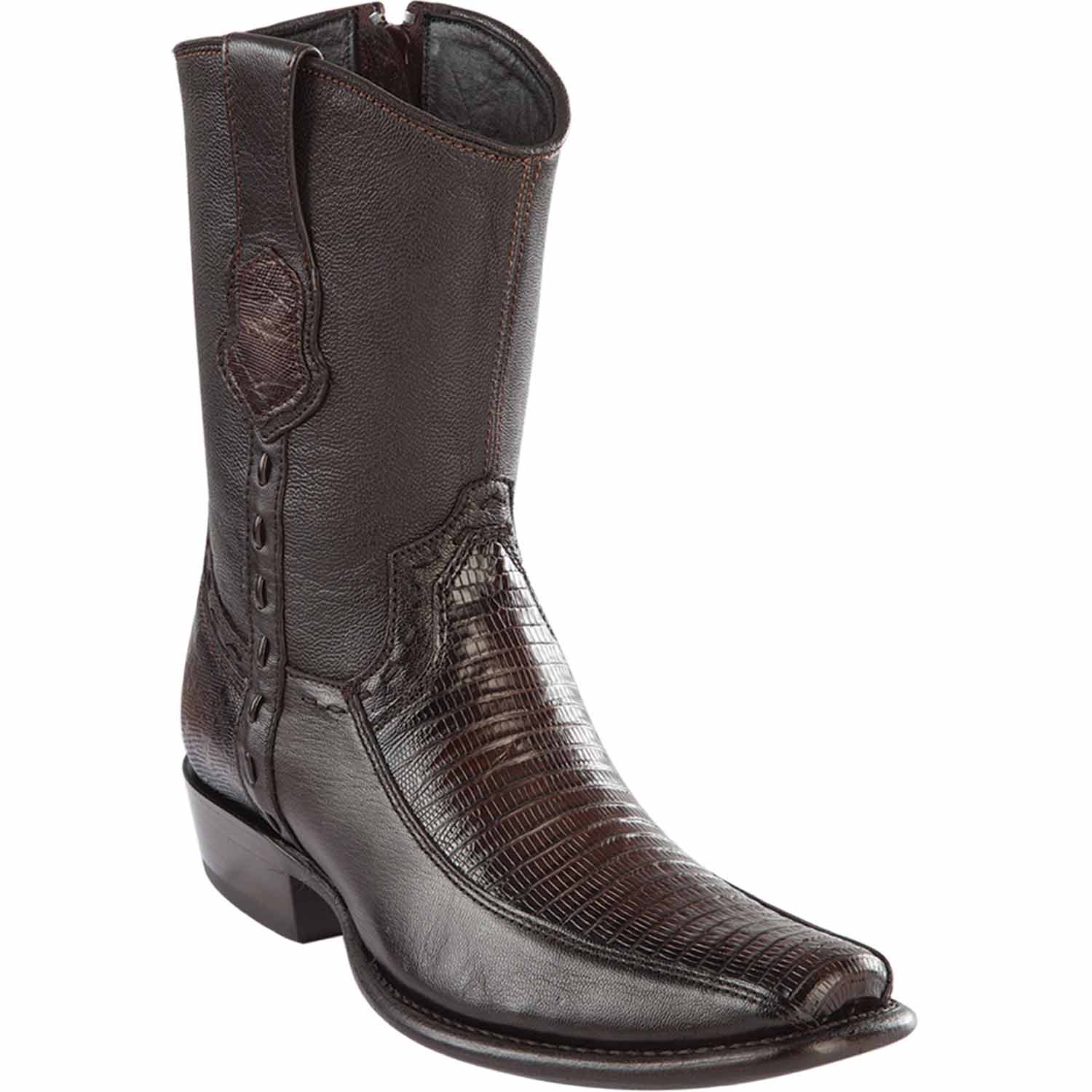 Men's Wild West Teju Lizard with Deer Dubai Toe Short Boots 279BF07 - Image 2
