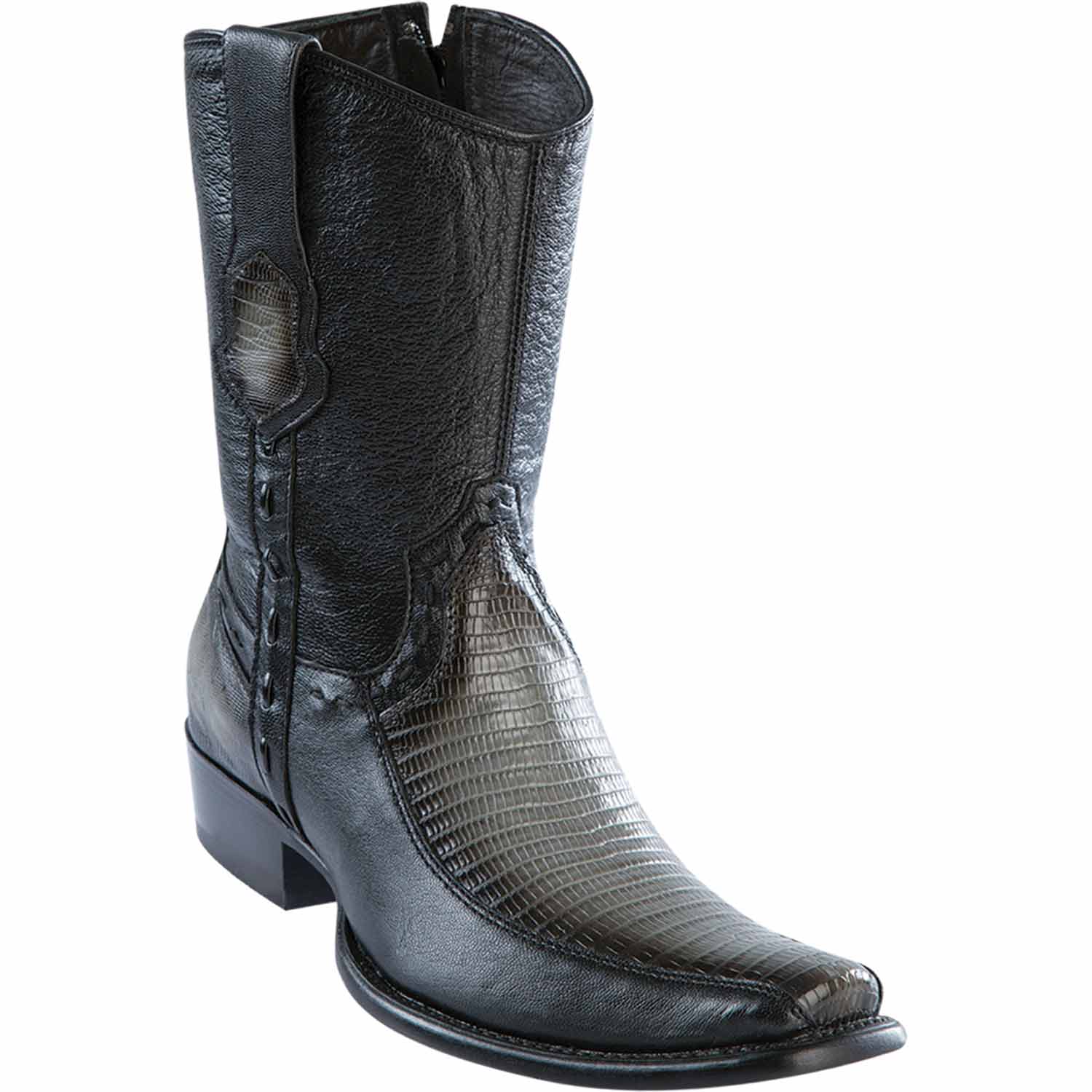 Men's Wild West Teju Lizard with Deer Dubai Toe Short Boots 279BF07 - Image 5