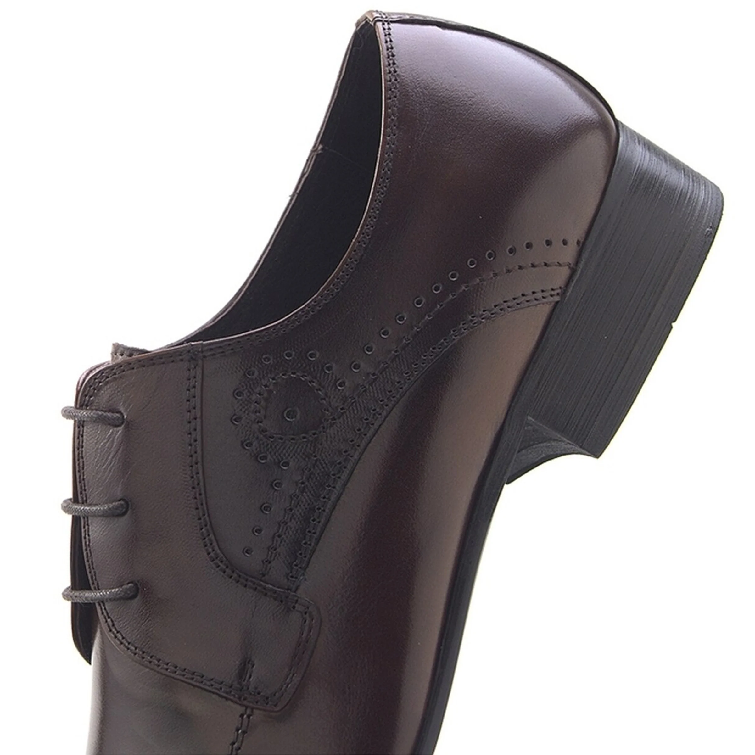 Mens Zota Leather Slip On Dress Shoe Loafer in Brown - Image 4