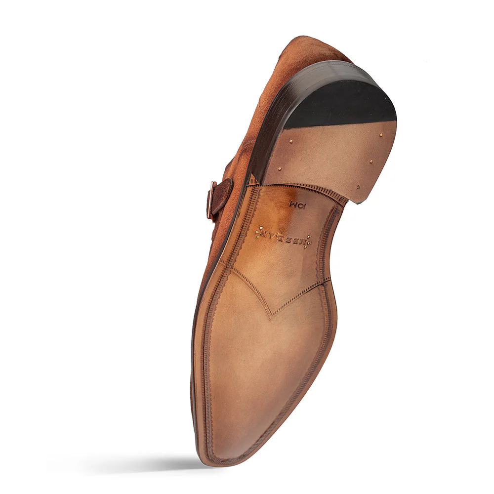 Mezlan Albini Suede Monk strap - Image 3