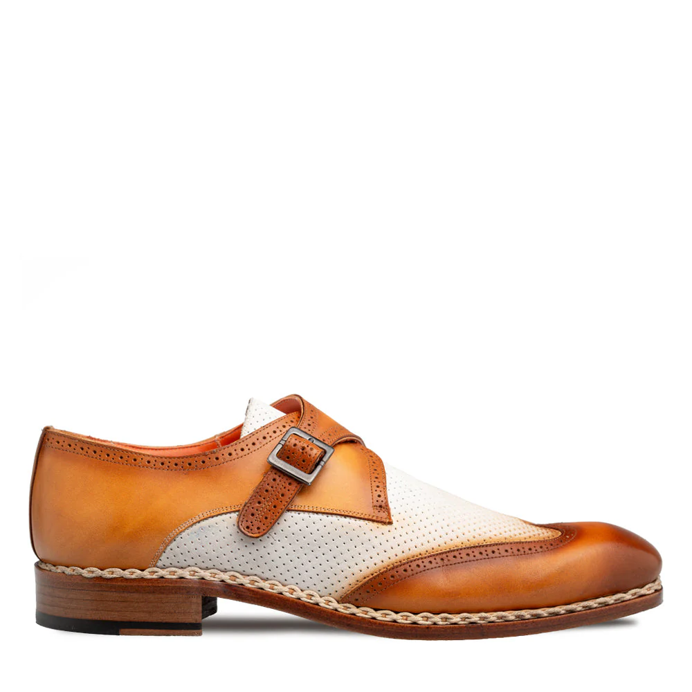 Mezlan Blanes Spectator Monk Strap
