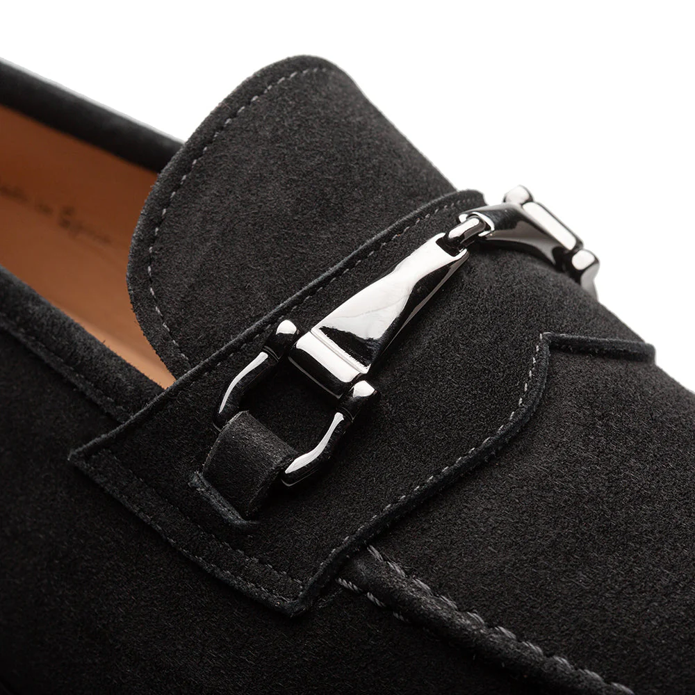 Mezlan Bracco Suede Ornament Loafer - Image 9
