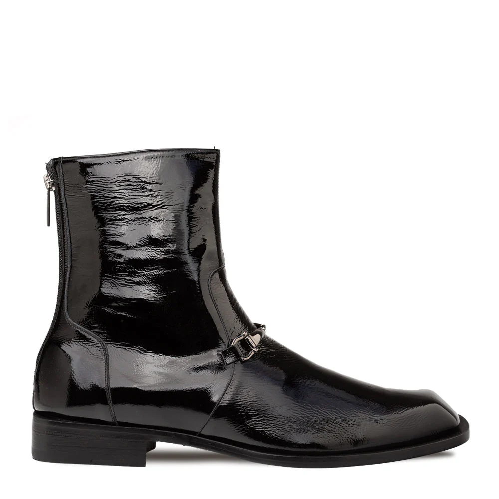 Mezlan Buscemi Hi-Shine Ornament Boot - Image 10