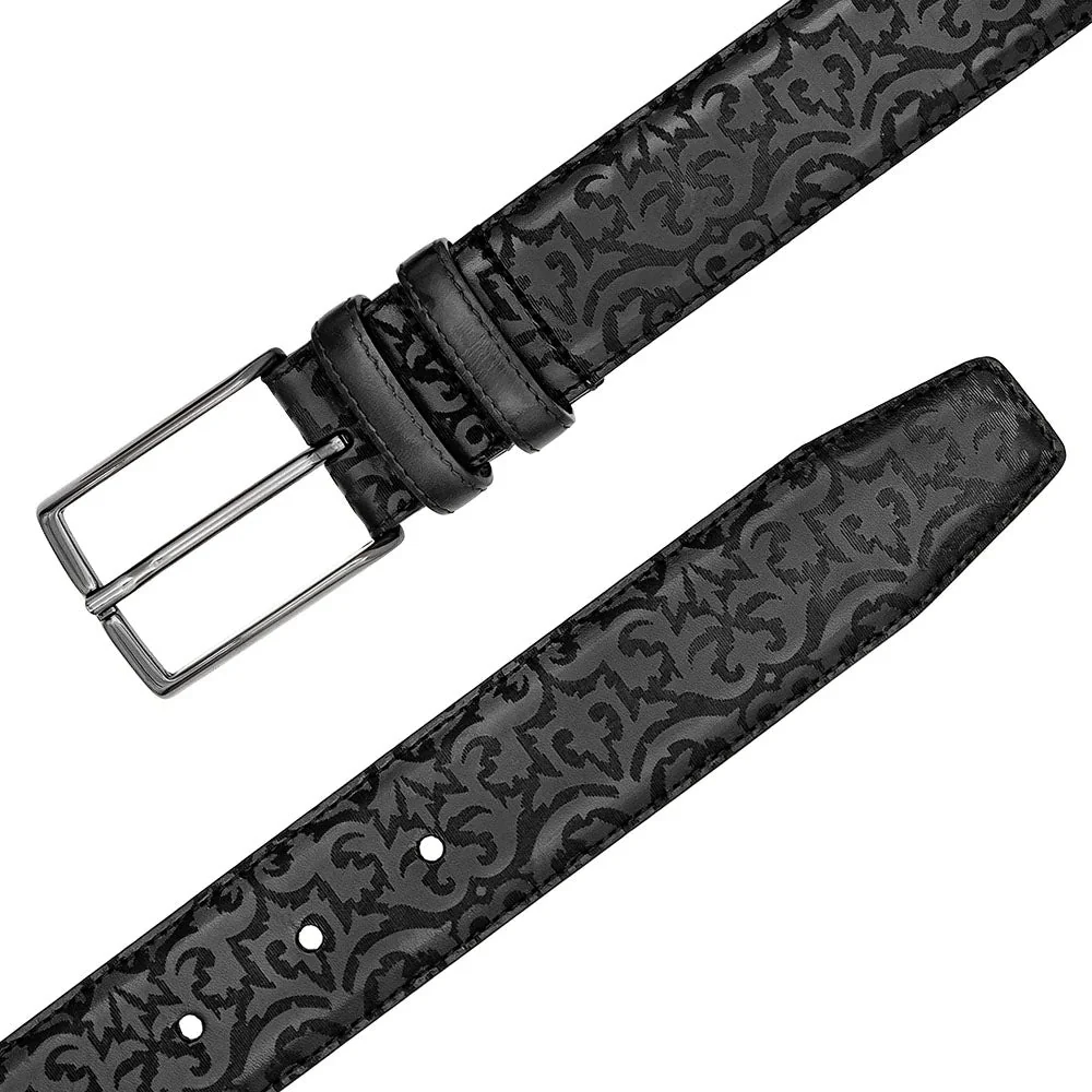 Mezlan Laser-Print Calfskin Belt - Image 2