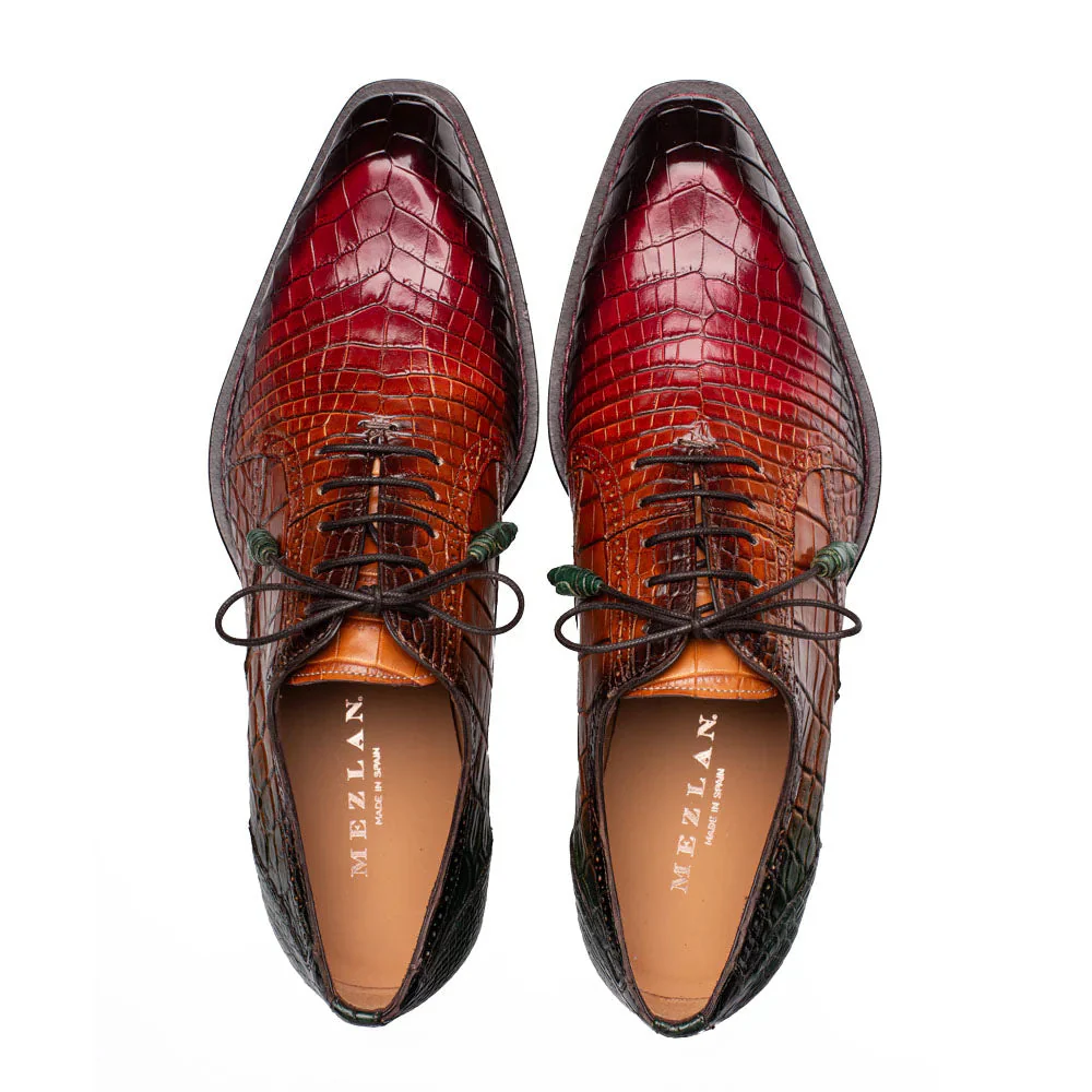 Mezlan Marble Multi Tone Alligator Oxford - Image 5