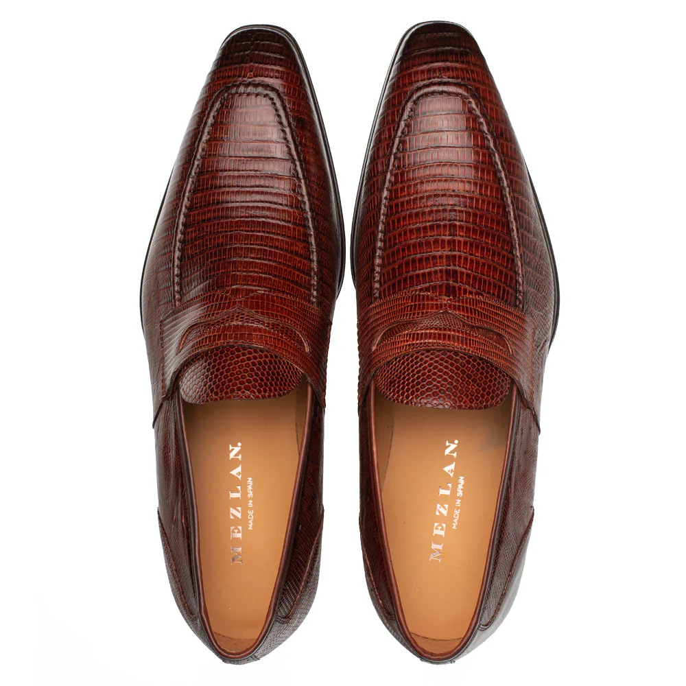 Mezlan Mayor Lizard Penny Loafer - Image 5