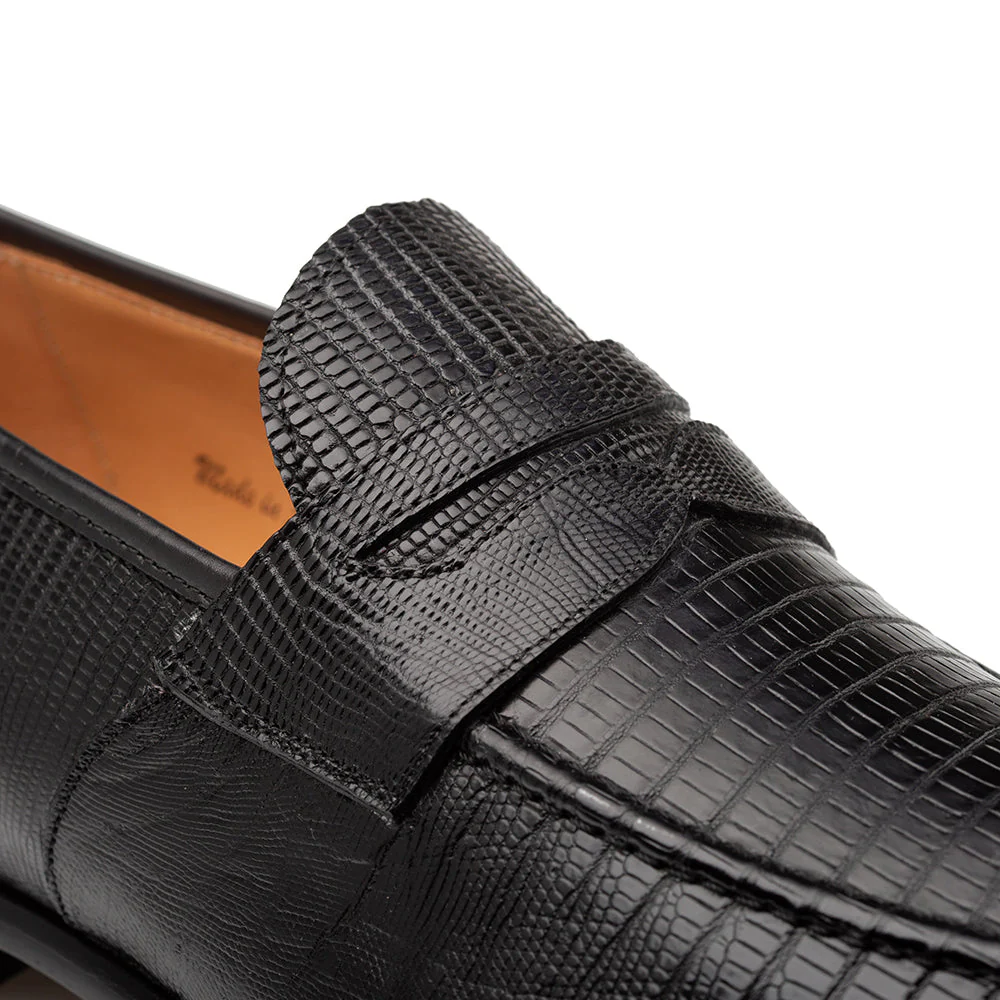Mezlan Mayor Lizard Penny Loafer - Image 9