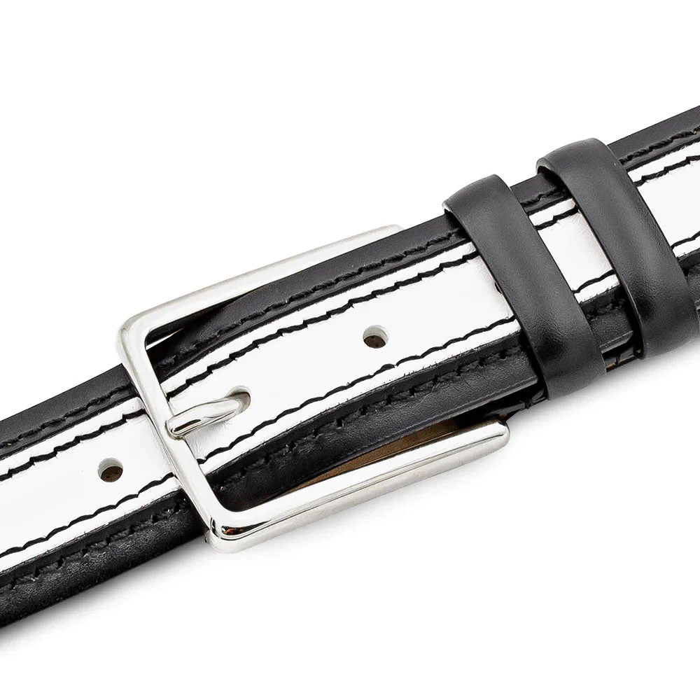 Mezlan Two-Tone Leather Belt