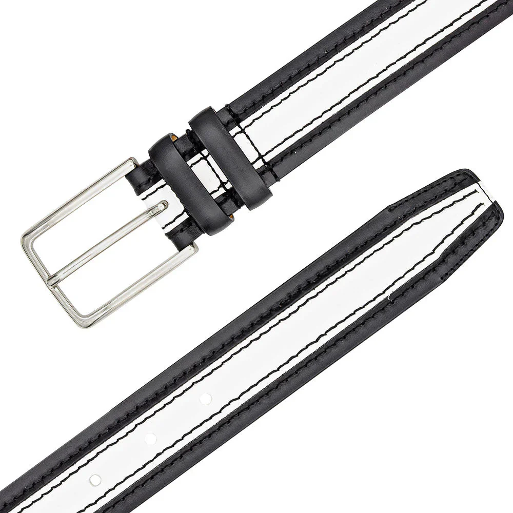 Mezlan Two-Tone Leather Belt - Image 2