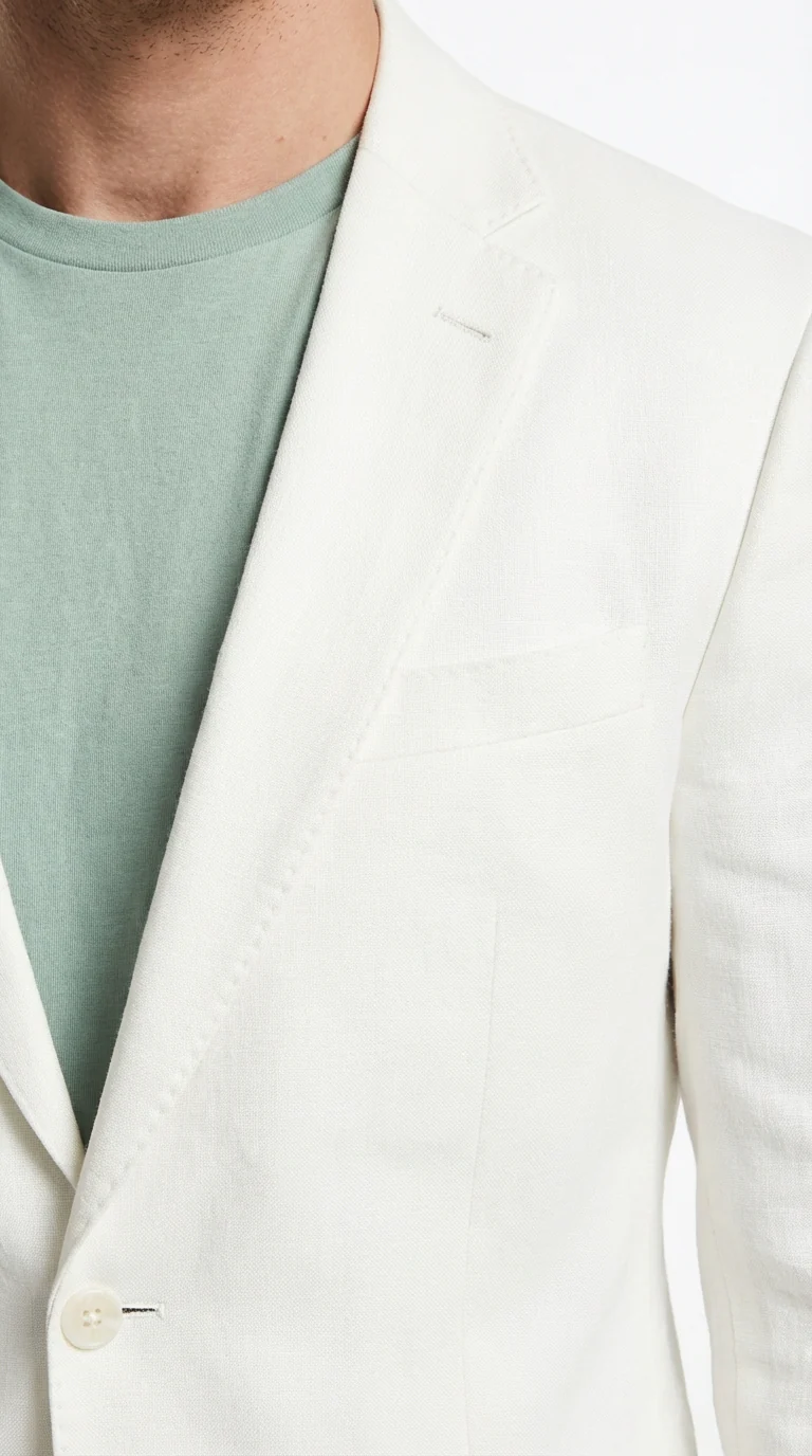 Miami Vice  Sonny Crockett Mens White Blazer – Classic Fit Formal Casual Dress Jacket for Business and Wedding Iconic Characters  Pop Culture - Image 5