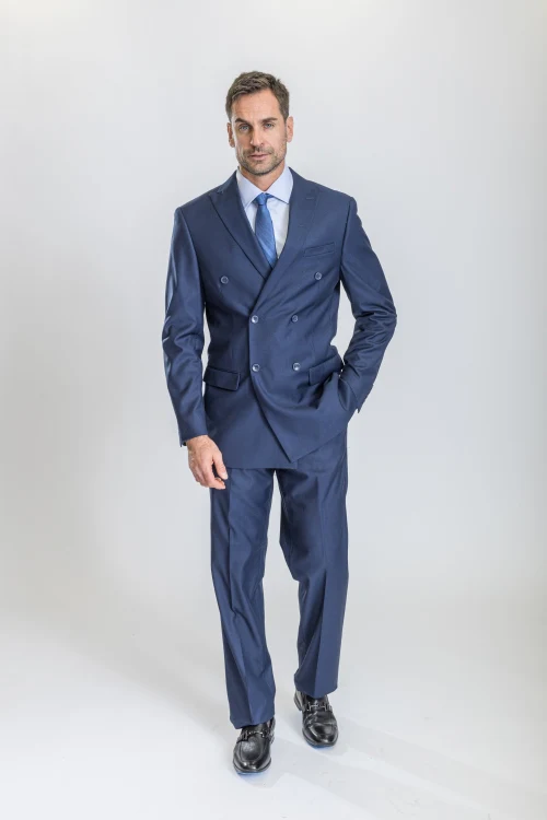 Midnight Blue Caravelli Suit - Designer Caravelli Jacket and Pants - Image 2