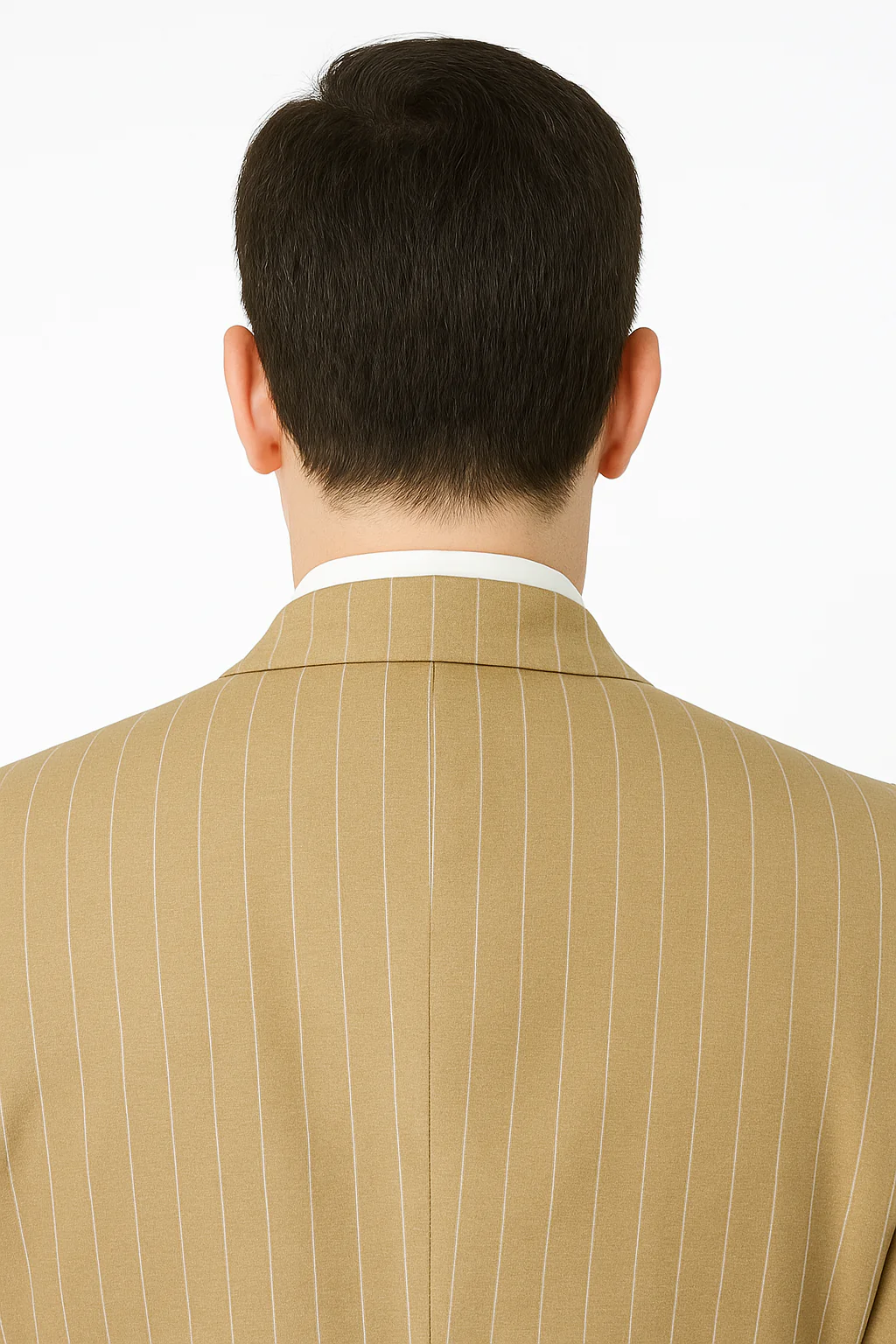 Modern Beige Pinstripe 3-Piece Suit – Office & Party Wear - Image 5