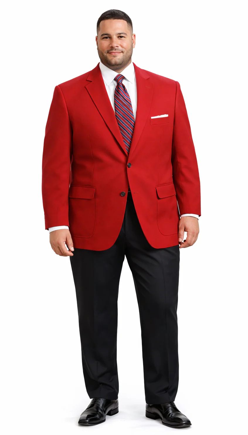 Neil Allyn Career Basics Men's Red Blazer Jacket - Image 7