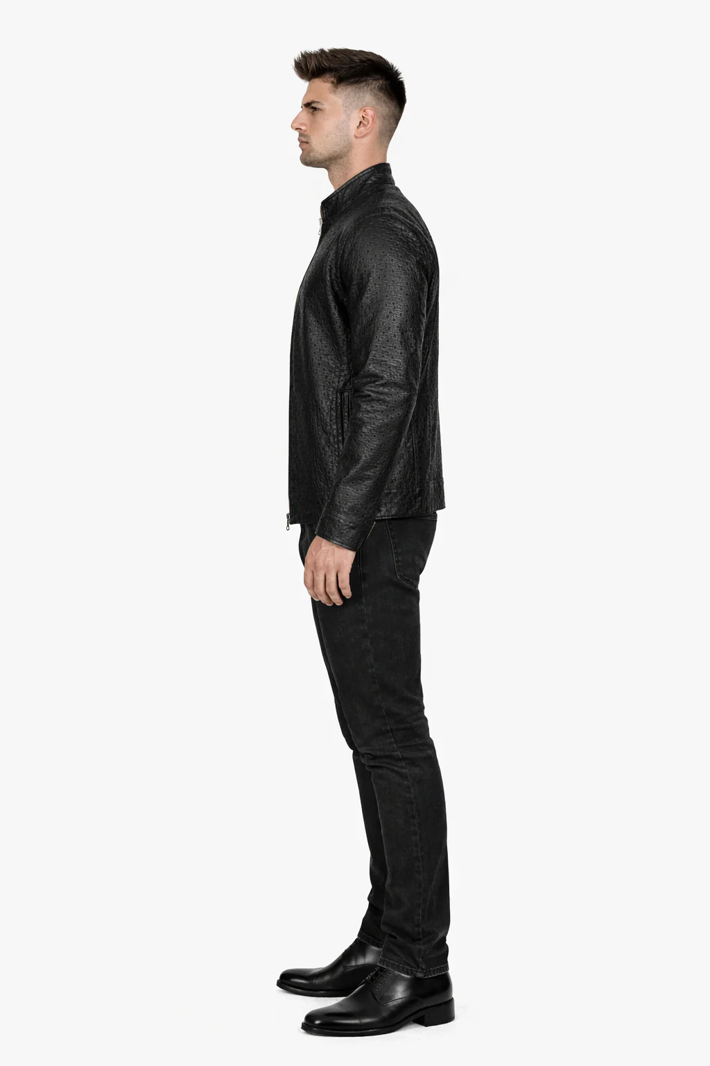Original Fine Ostrich Leather Jacket - Image 2