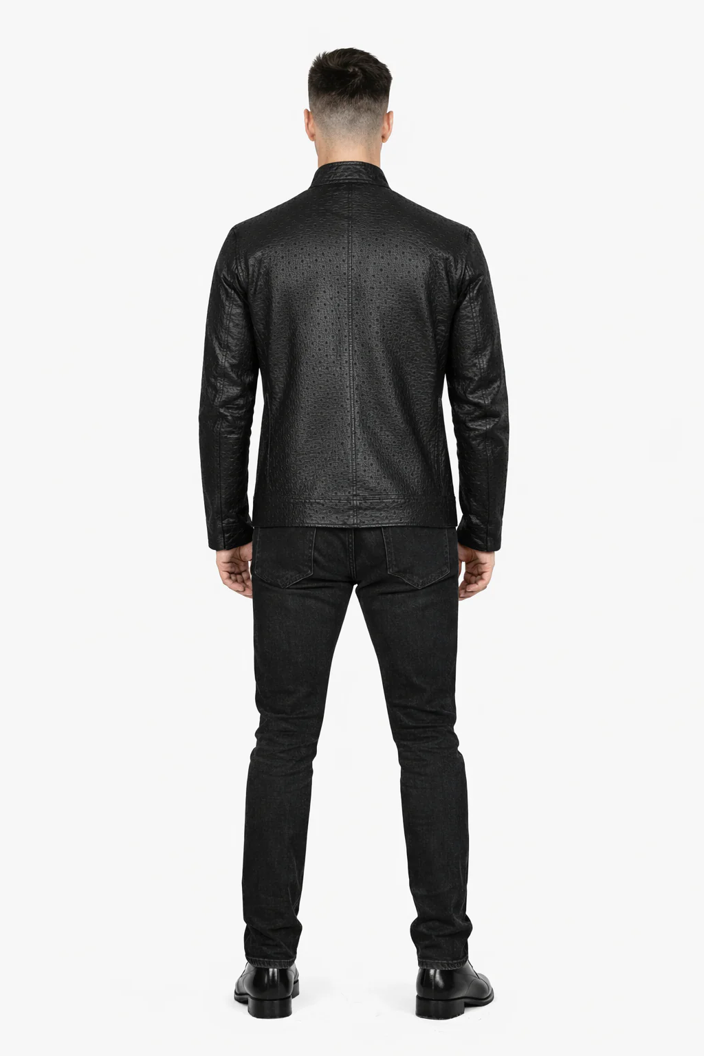 Original Fine Ostrich Leather Jacket - Image 3