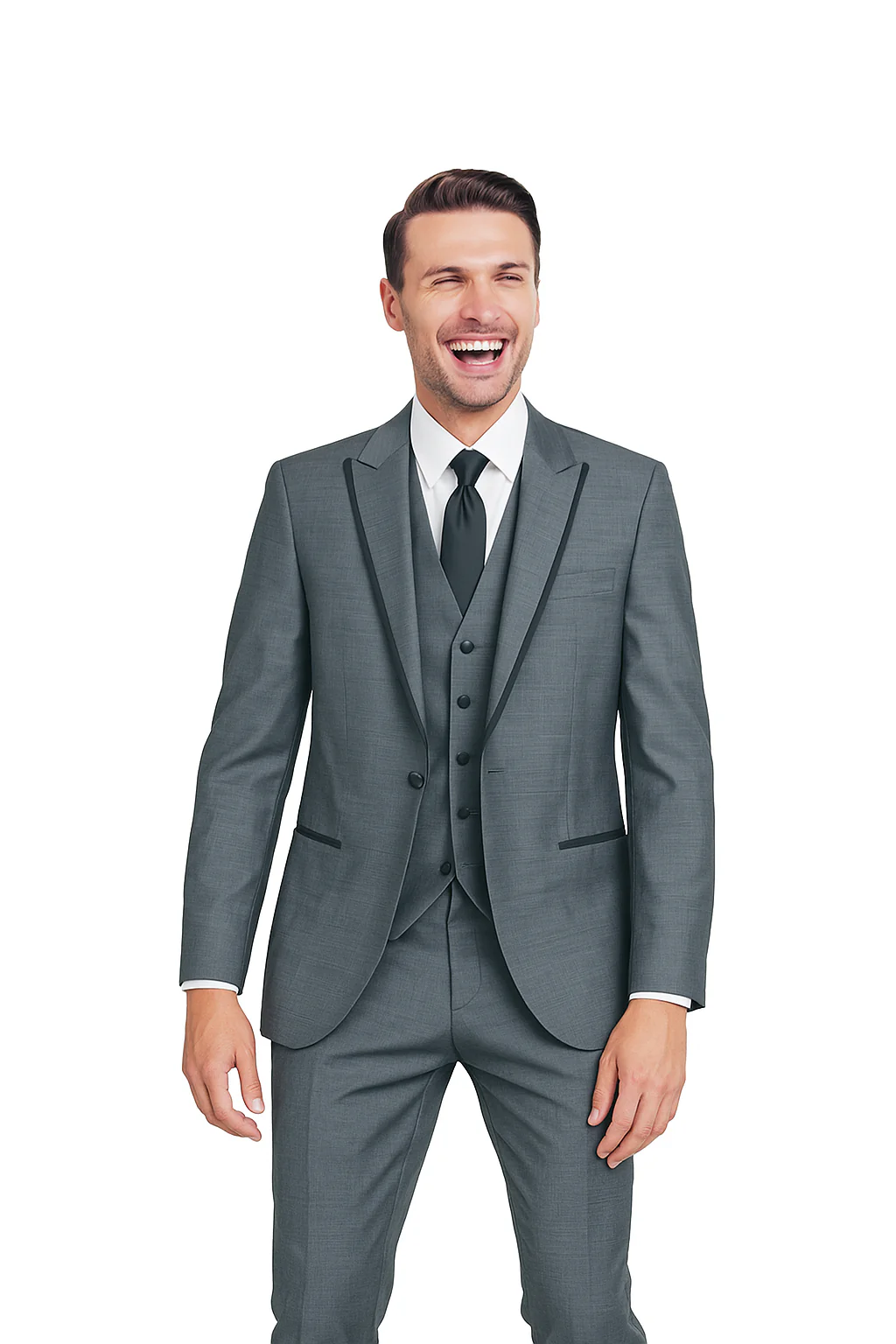 Oscar Tuxedo Sharkskin Gray or Blue by Giorgio Fiorelli - Image 13