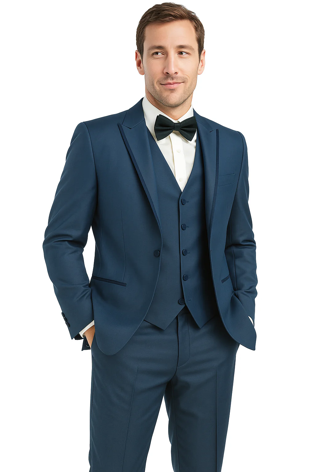 Oscar Tuxedo Sharkskin Gray or Blue by Giorgio Fiorelli - Image 5