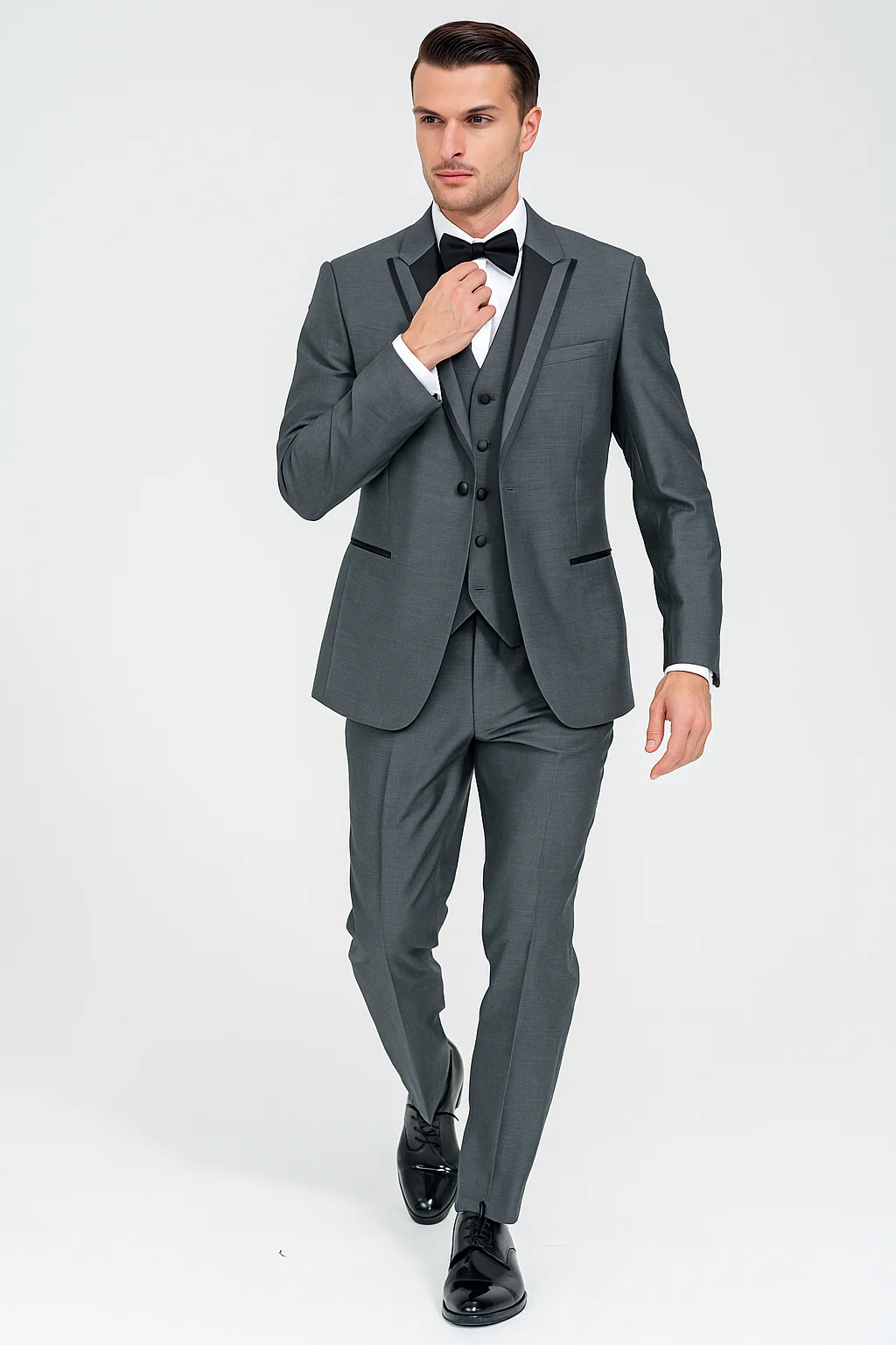 Oscar Tuxedo Sharkskin Gray or Blue by Giorgio Fiorelli - Image 9