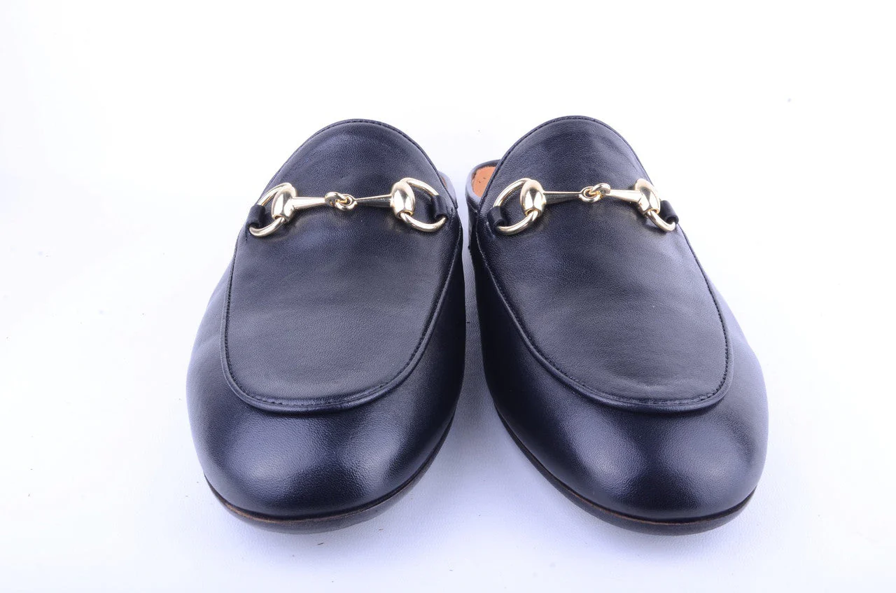 P00027-6251 Open Back Buckle loafer-Black - Image 4