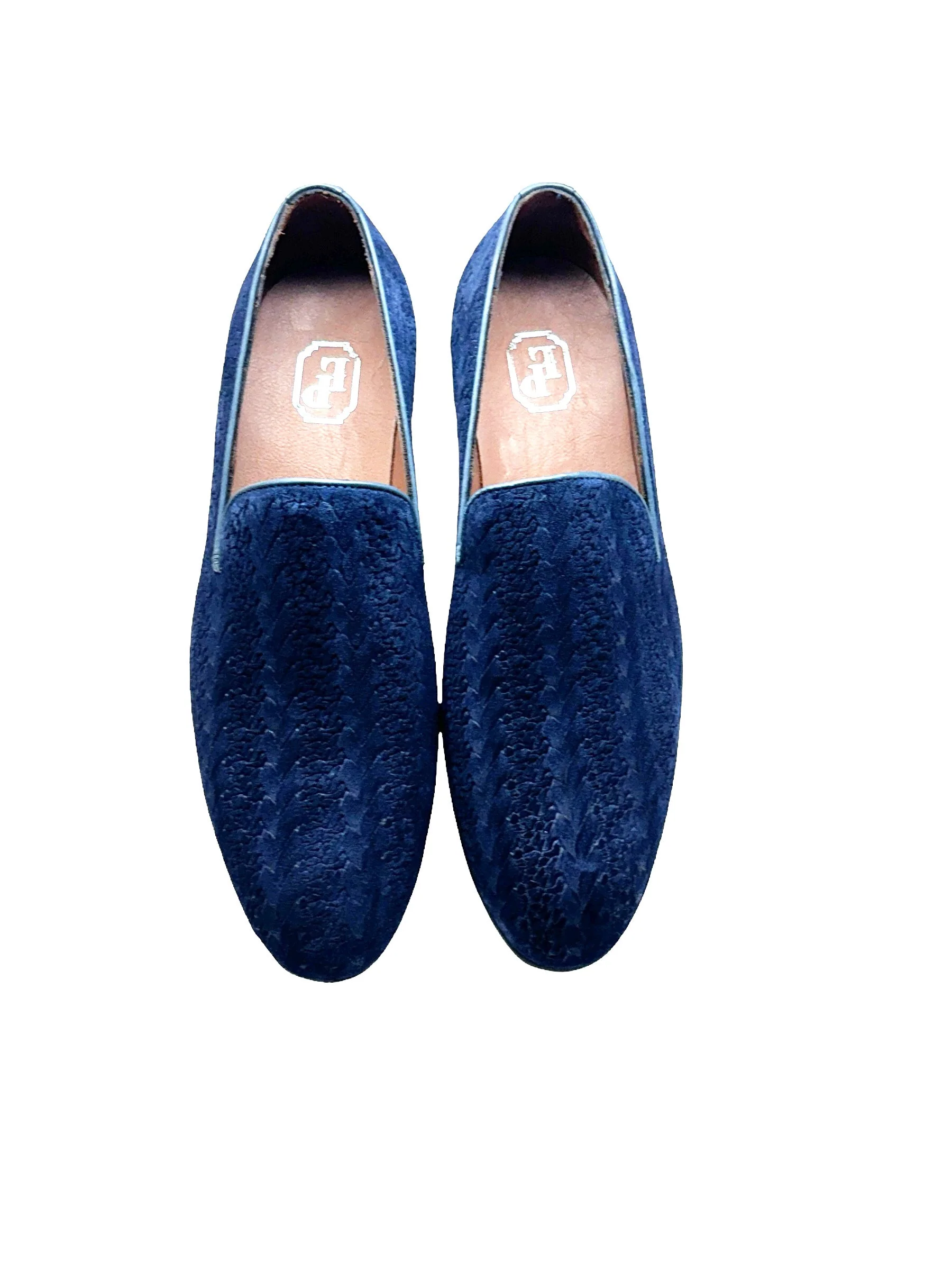 P000504 - Warren Loafer Navy Suede - Image 4