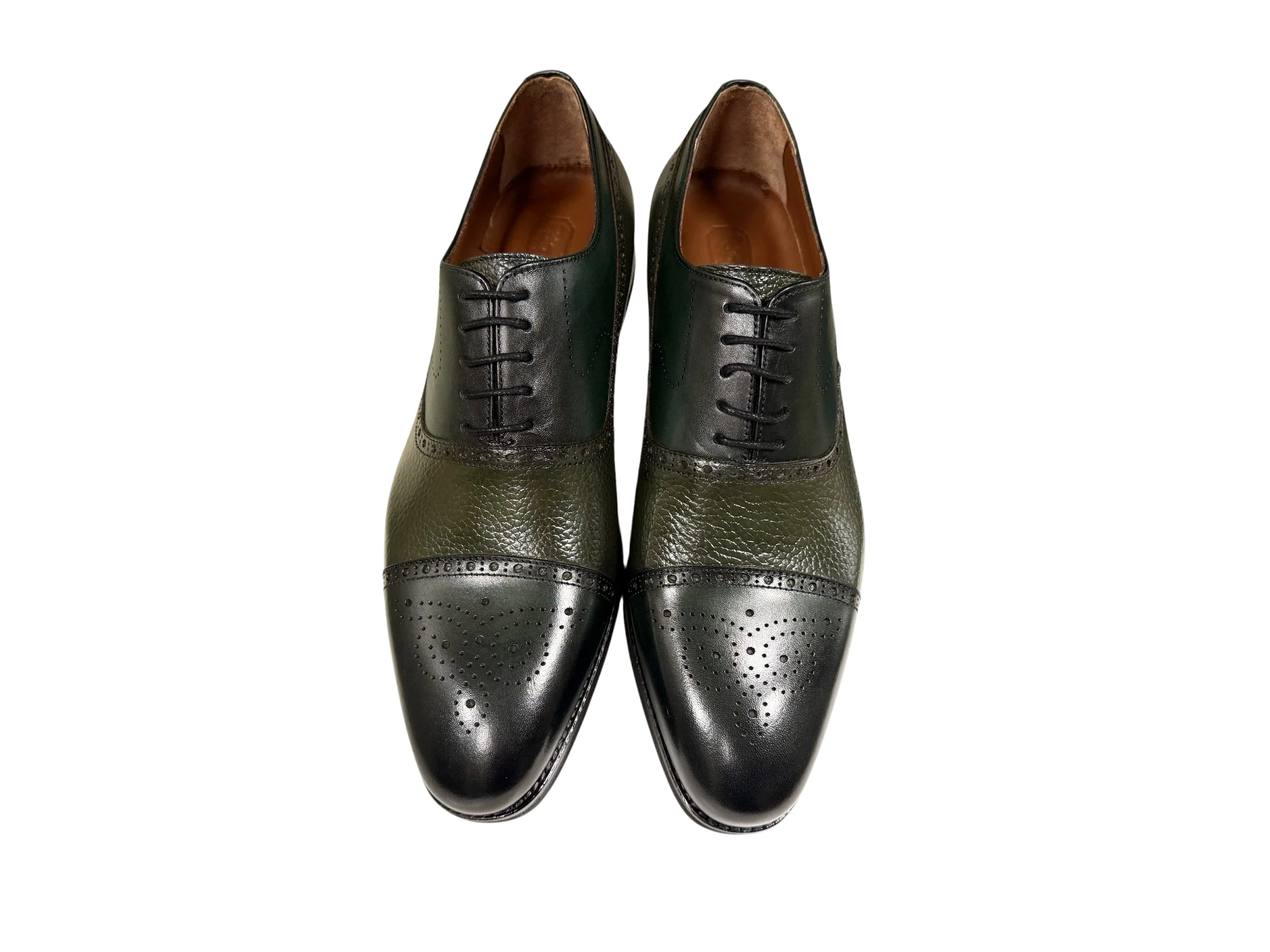 P0005227 -Lord -Cap toe Perforated -Green - Image 2