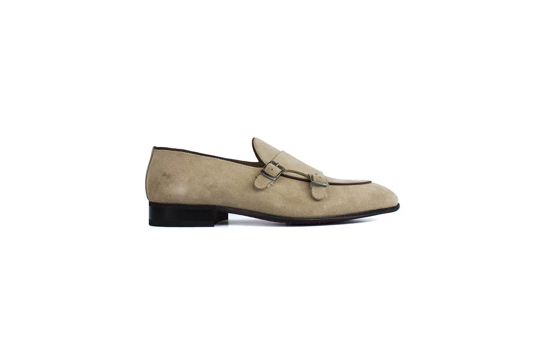 P000598 -Tomaso- Taupe Suede - Image 2