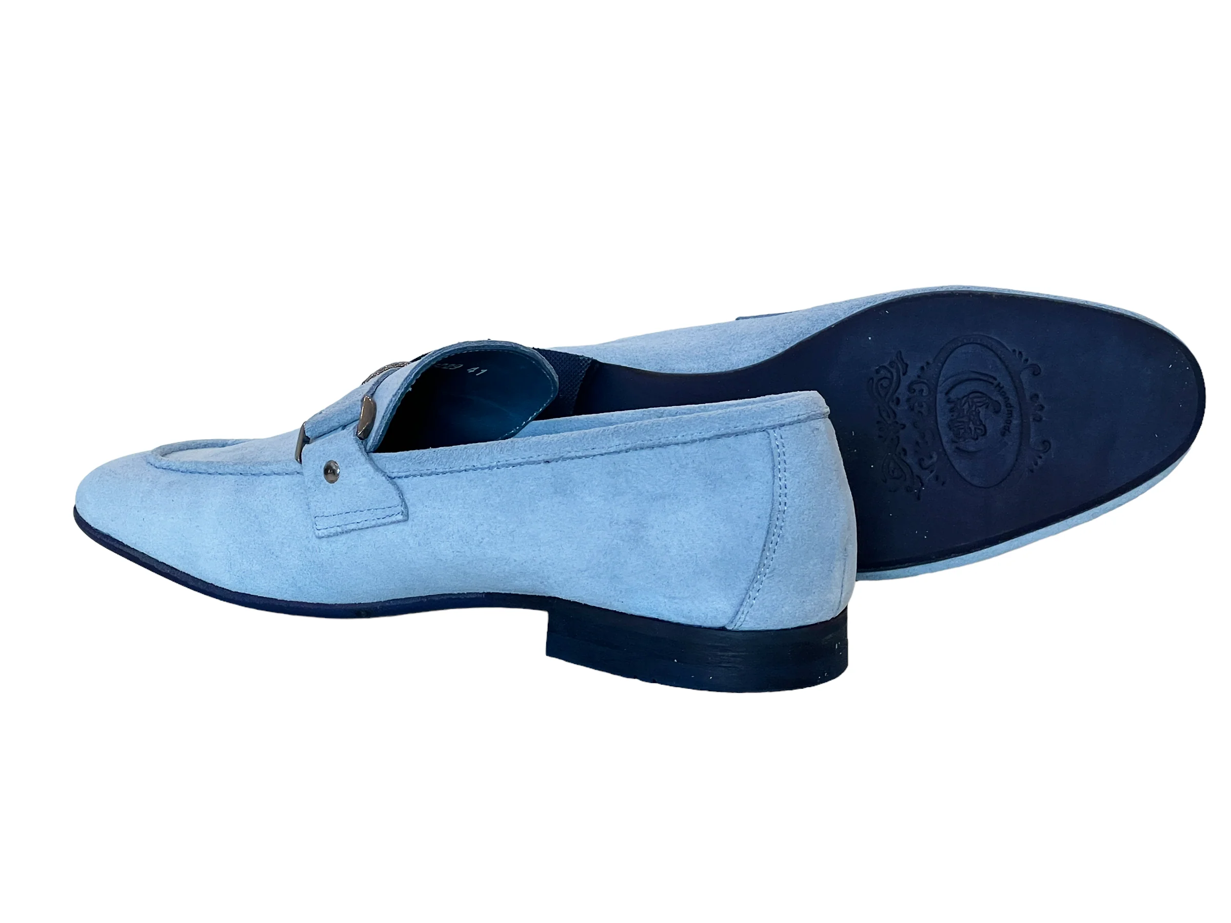 P000668-5229S- Light blue gray Suede - Image 3