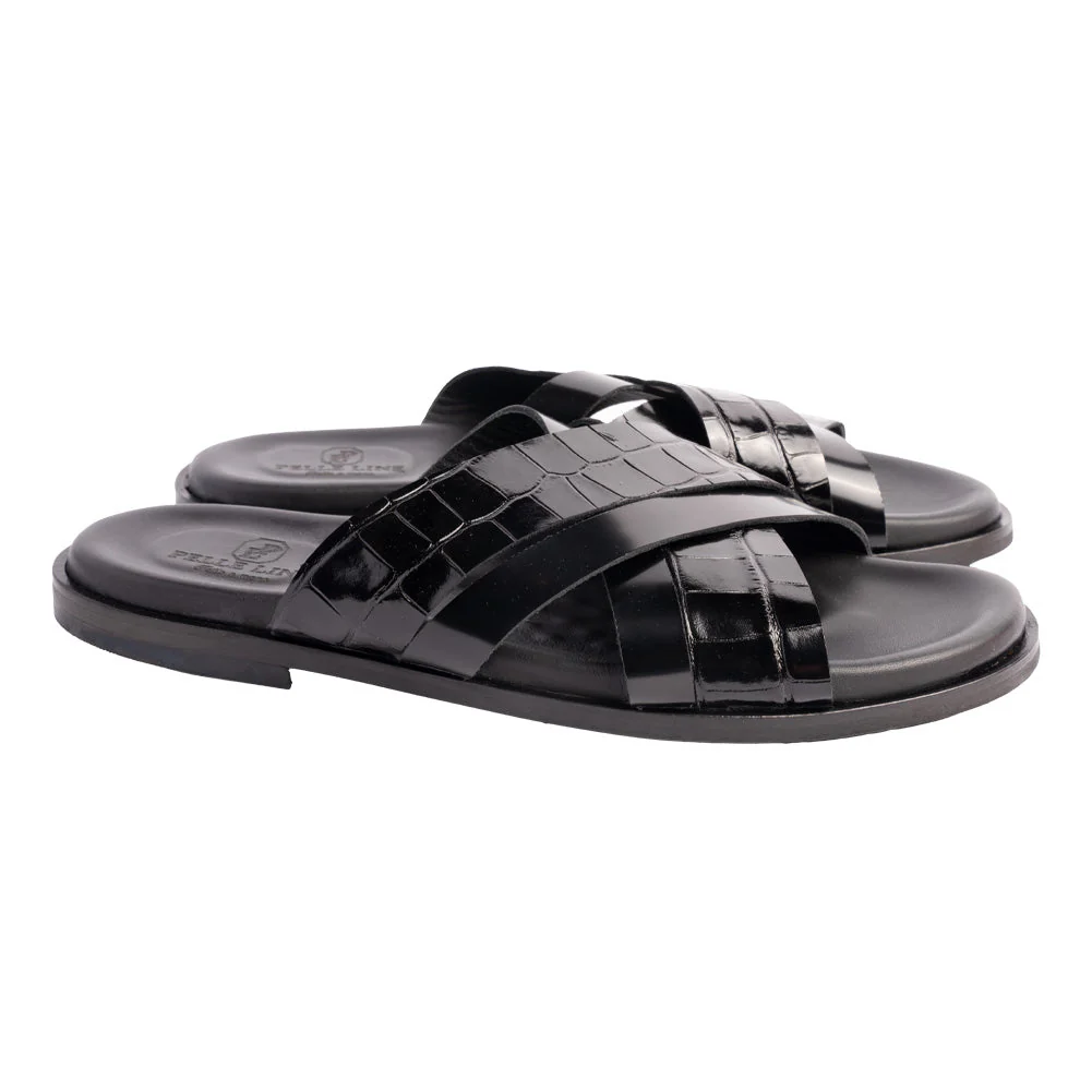 P00092- Aruba Sandal -Black - Image 2