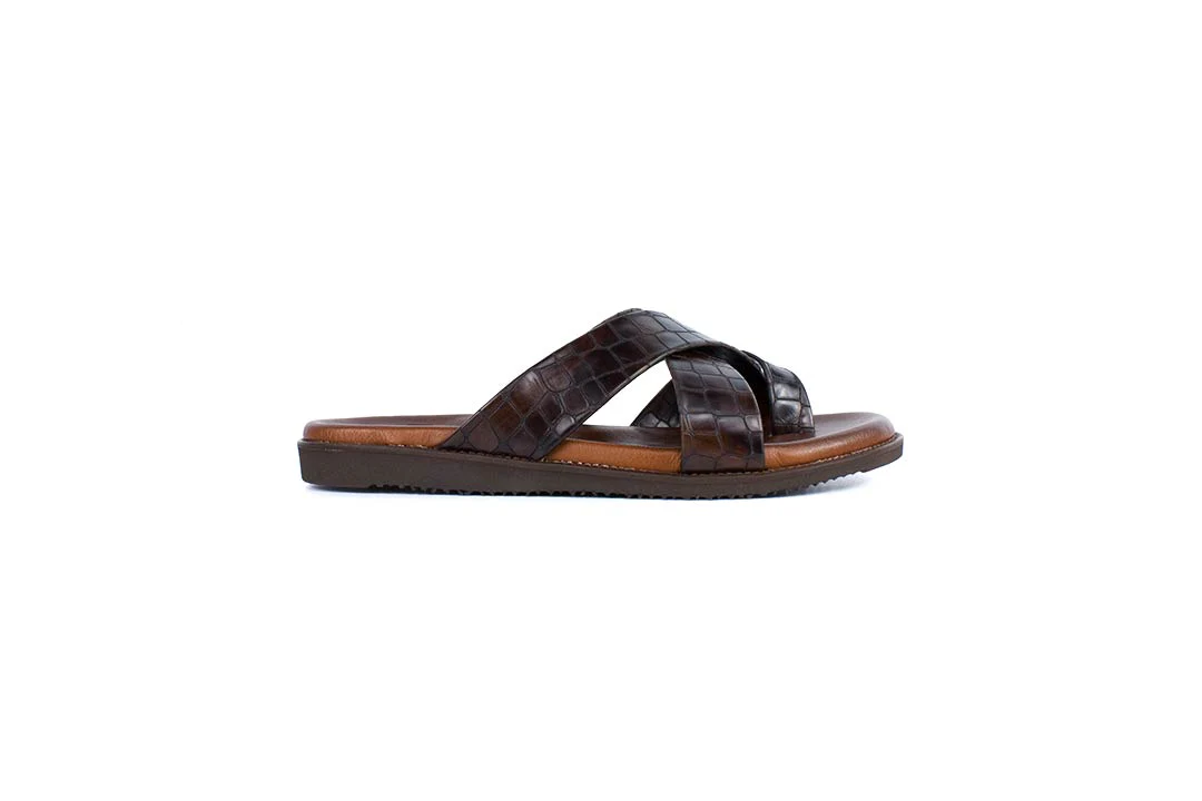 P000931- Resort  Sandal- Brown - Image 2