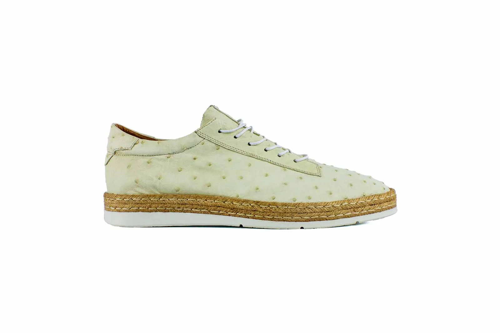 P010 Monaco Genuine Ostrich Sport- Bone - Image 2