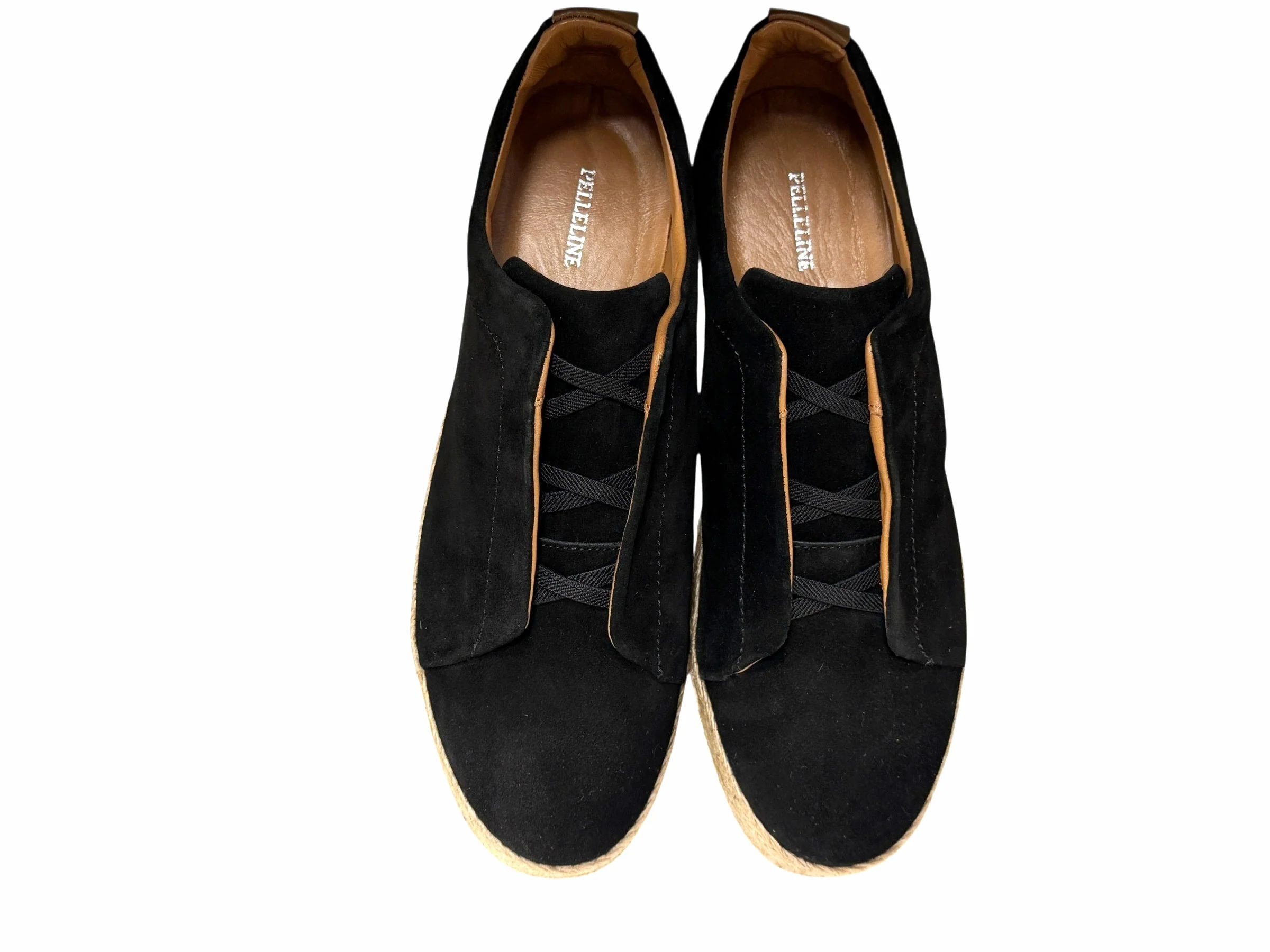 P01008 Sportivo- Elastic Vamp- Black Suede - Image 4