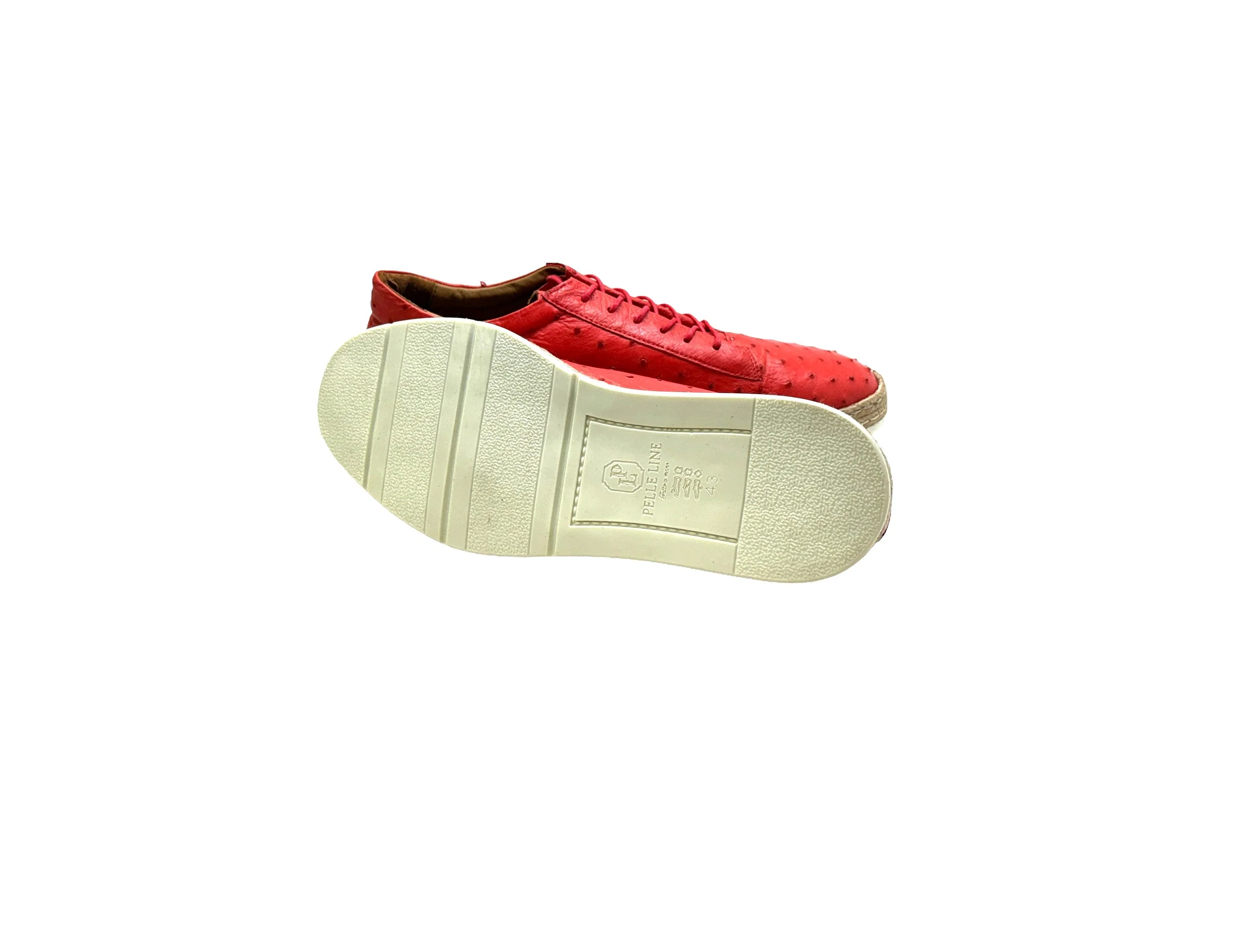 P0101 Monaco Genuine Ostrich Sport- Terra Cotta - Image 3