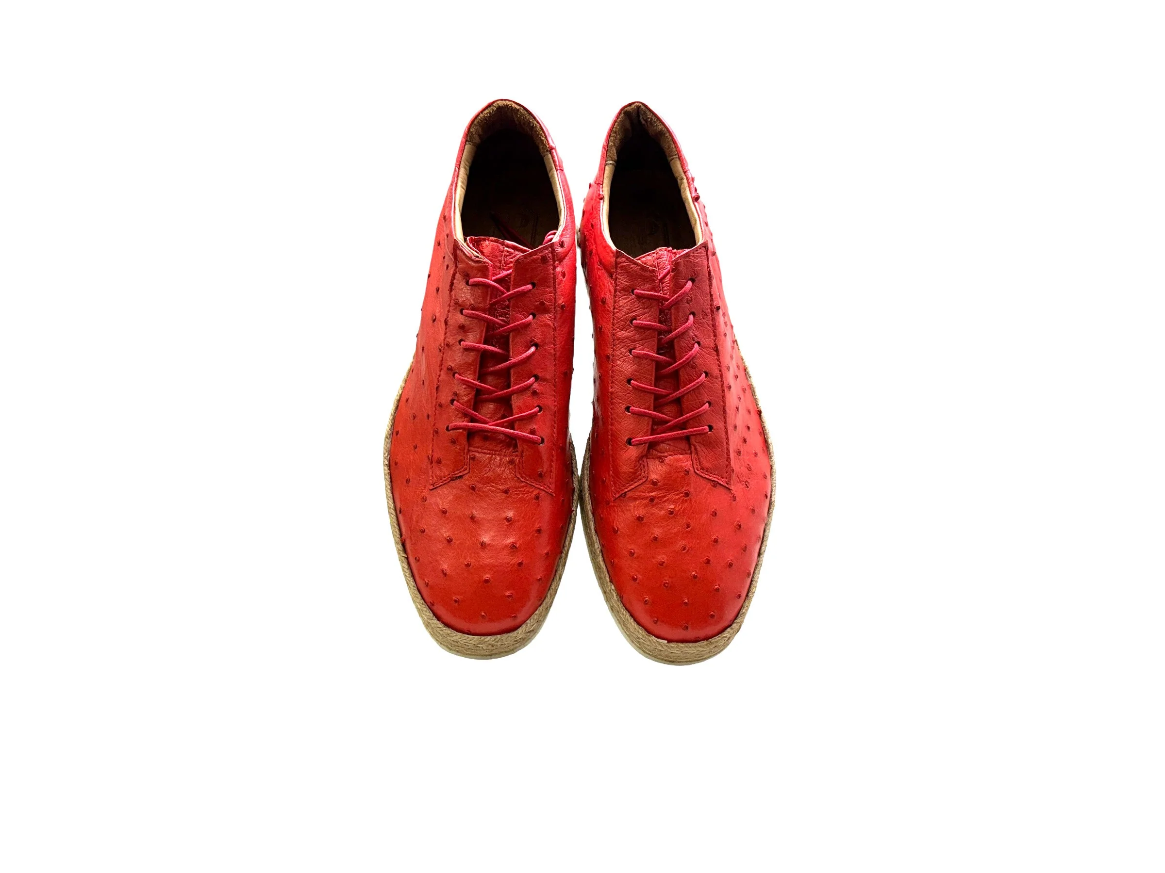 P0101 Monaco Genuine Ostrich Sport- Terra Cotta - Image 4