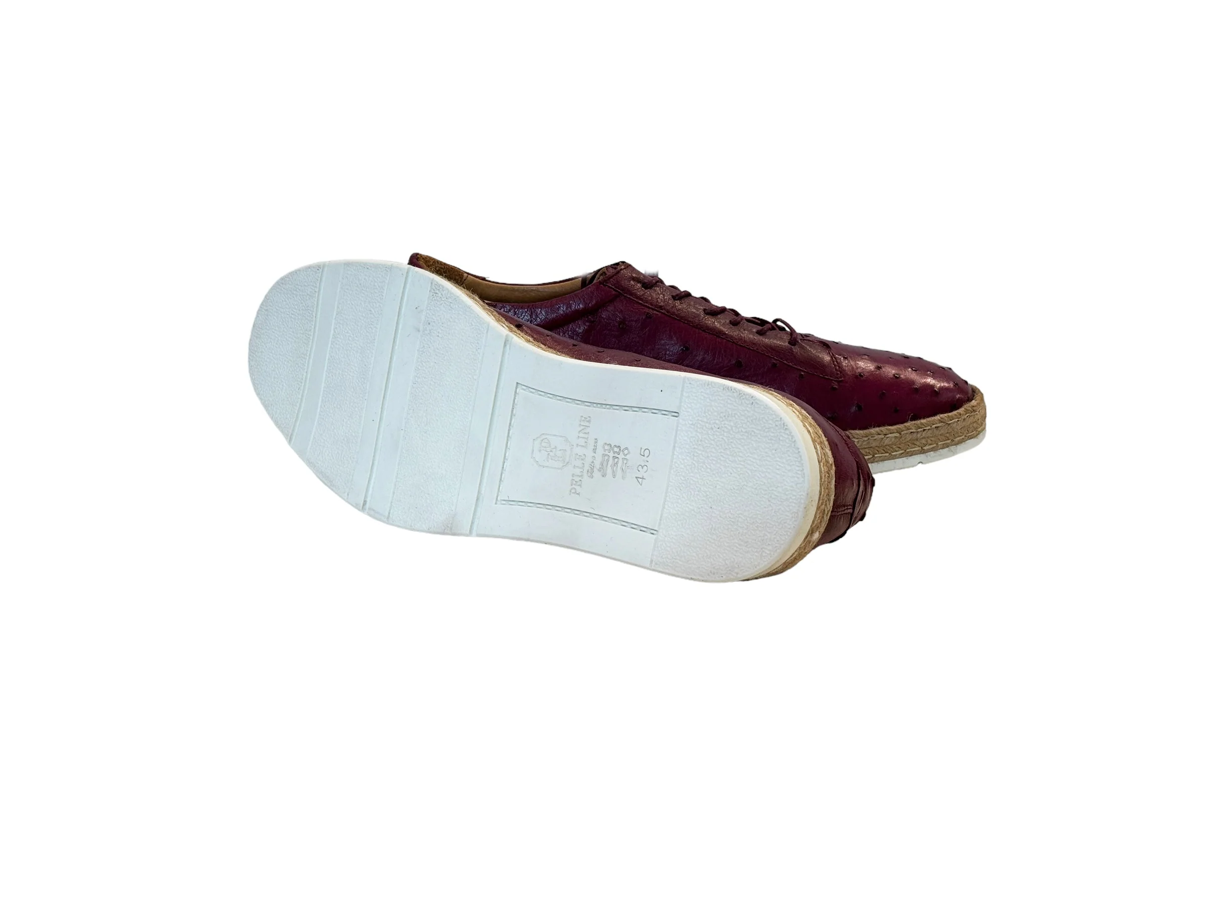 P0106 Monaco Genuine Ostrich Sport- Burgundy - Image 3
