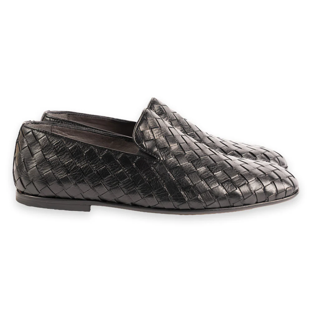P02 -6615 Hand-Woven Veneta- Black - Image 2