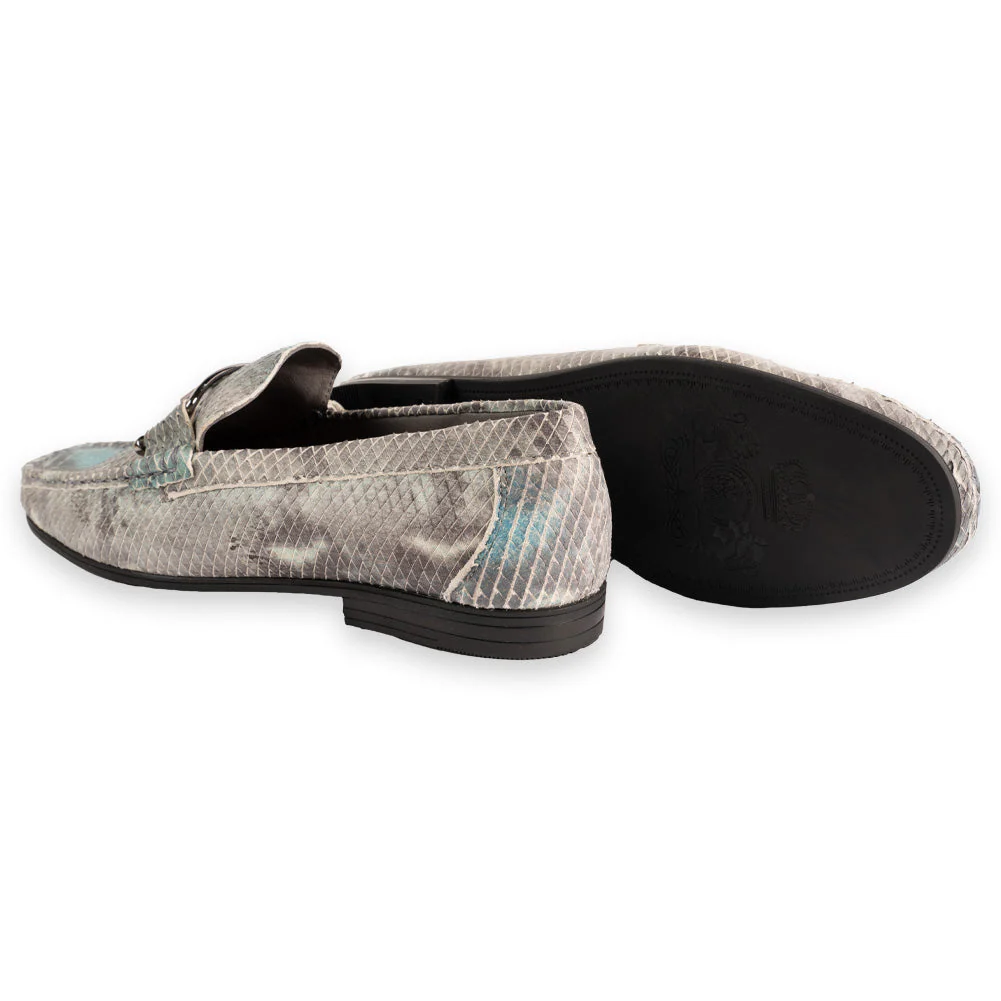 P0211 -3218 Python Print V buckle- Multi Blue - Image 3