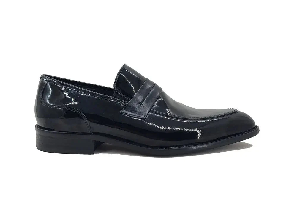 Patent Leather Tuxedo Penny Loafer - Image 4