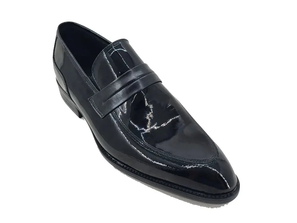 Patent Leather Tuxedo Penny Loafer - Image 5