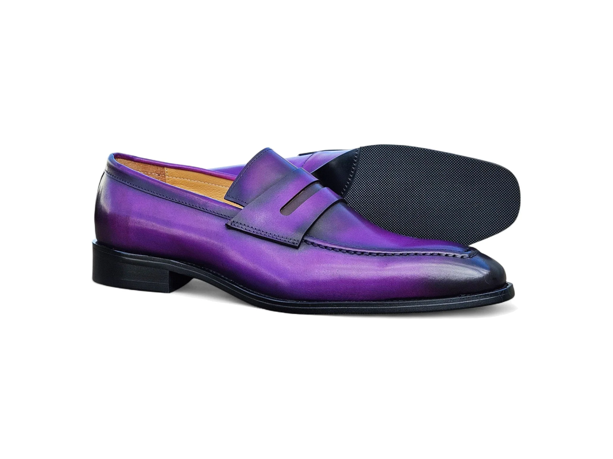 Patina Finished Penny Loafer - Image 6