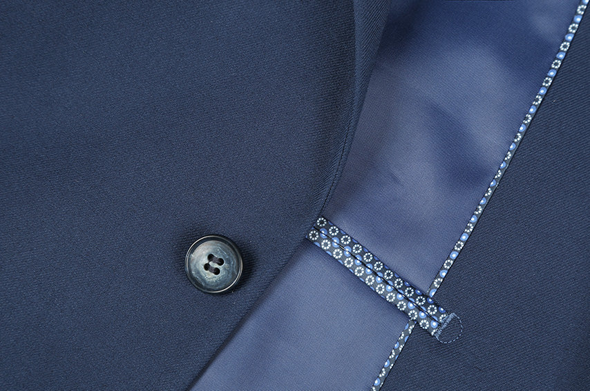 Performance Stretch Suit 2 Piece Slim Fit in Blue - Image 3