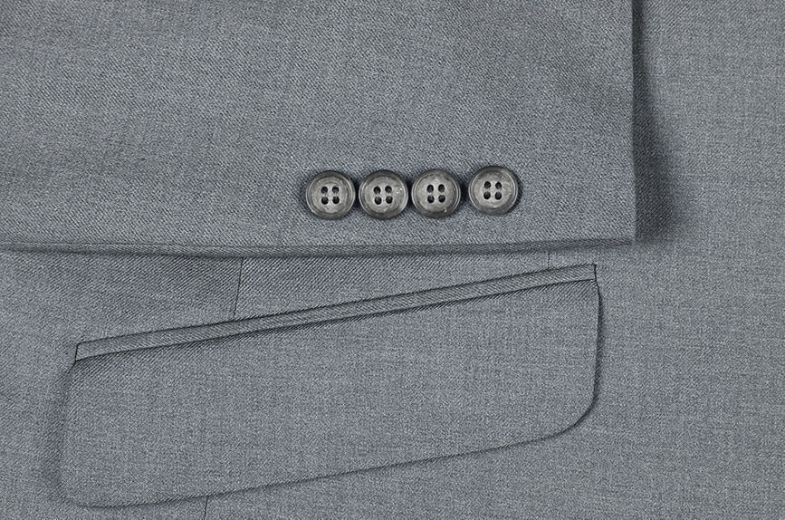 Performance Stretch Suit 2 Piece Slim Fit in Gray - Image 4