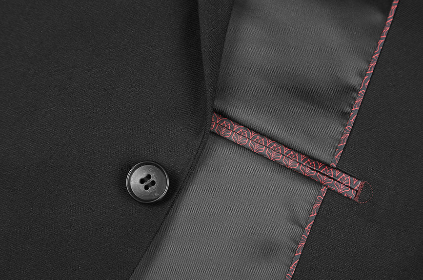 Performance Stretch Suit 2 Piece Slim Fit in Black - Image 3