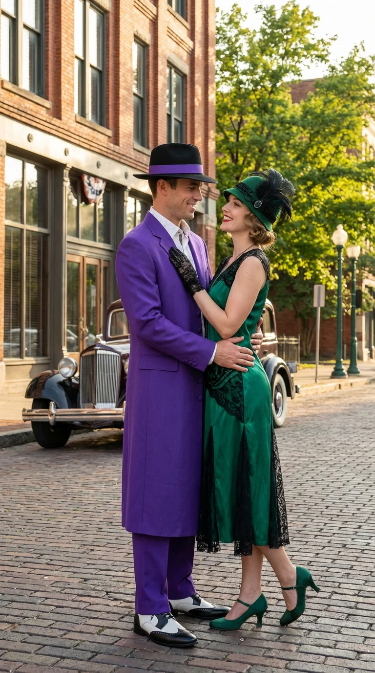 Pimp Halloween Joker Costume Purple Zoot Suit for Men - Image 9